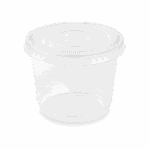 Pot à dessert en plastique PET de 200 ml avec couvercle transparent, idéal pour préparations froides et présentations individuelles