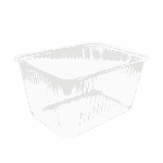 Barquette transportable en polypropylène (PP) de 1500 ml, idéale pour plats chauds ou froids, compatible micro-ondes et adaptée à la restauration à emporter