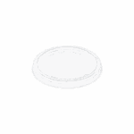 Couvercle rentrant en PET cristal transparent, spécialement conçu pour les pots TUSIPACK, assure une fermeture hermétique et sécurisée, pratique pour la conservation, le transport alimentaire et la vente à emporter.