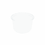 Pot TUSIPACK en PET cristal 400 ml transparent, idéal pour salades composées, plats froids ou préparations maison, résistant et pratique pour conserver et transporter les aliments.