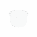 Pot alimentaire TUSIPACK en PET cristal 450 ml transparent, conçu pour salades individuelles, plats froids, desserts ou fruits frais, emballage robuste et recyclable, idéal pour la restauration rapide et la vente à emporter.