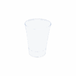 Verre injecté en polystyrène Cristal de 6 cl, idéal pour dégustations, apéritifs et événements professionnels
